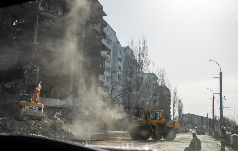 The streets of Borodyanka, Ukraine, after a Russian attack on April 18, 2022 (image © Alexander Ishchenko/Dreamstime) The streets of Borodyanka, Ukraine, after a Russian attack on April 18, 2022 (image © Alexander Ishchenko/Dreamstime)