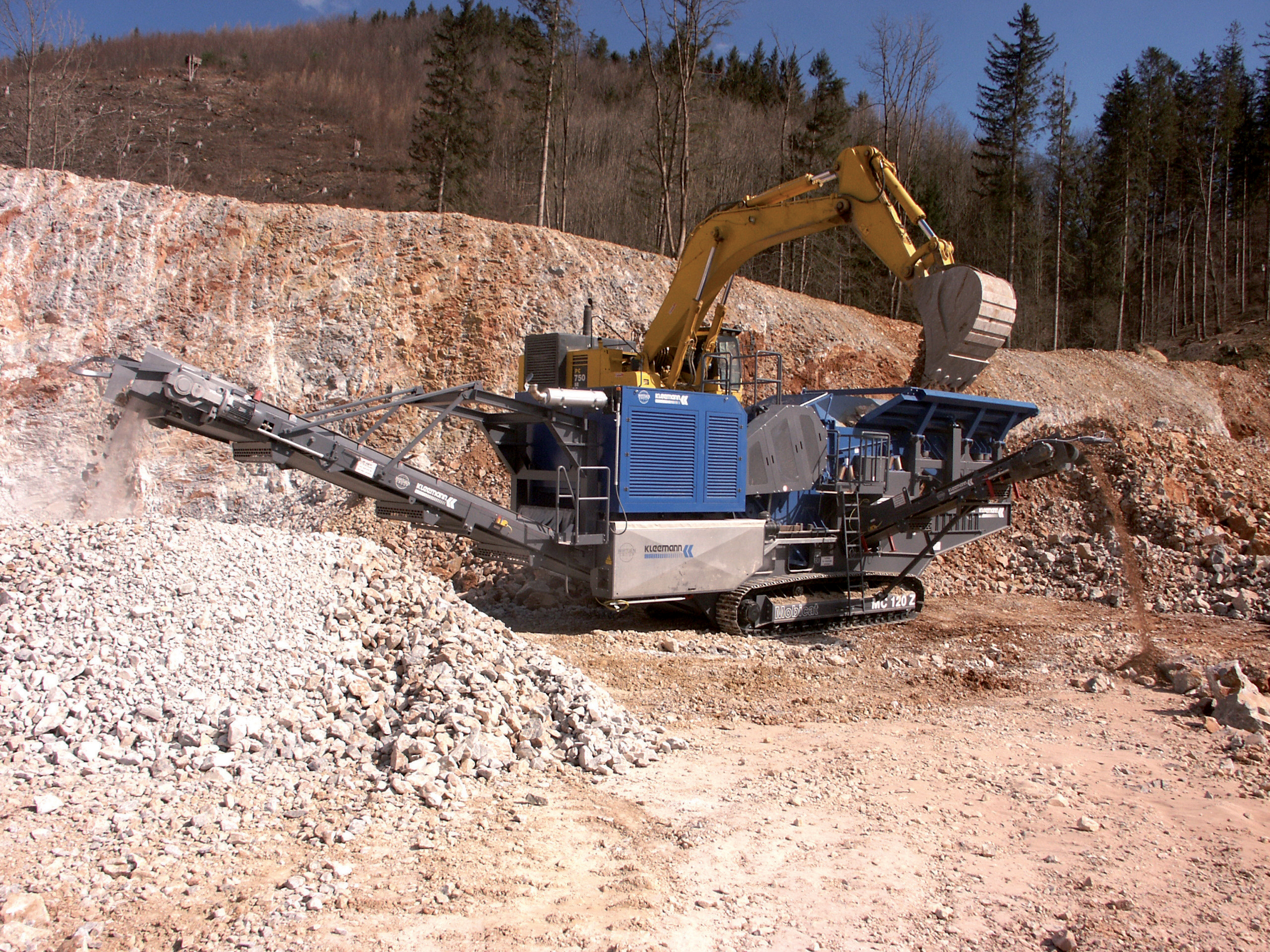 Kleemann's novel electrically powered jaw crusher can reduce on-site running costs Kleemann's jaw crusher