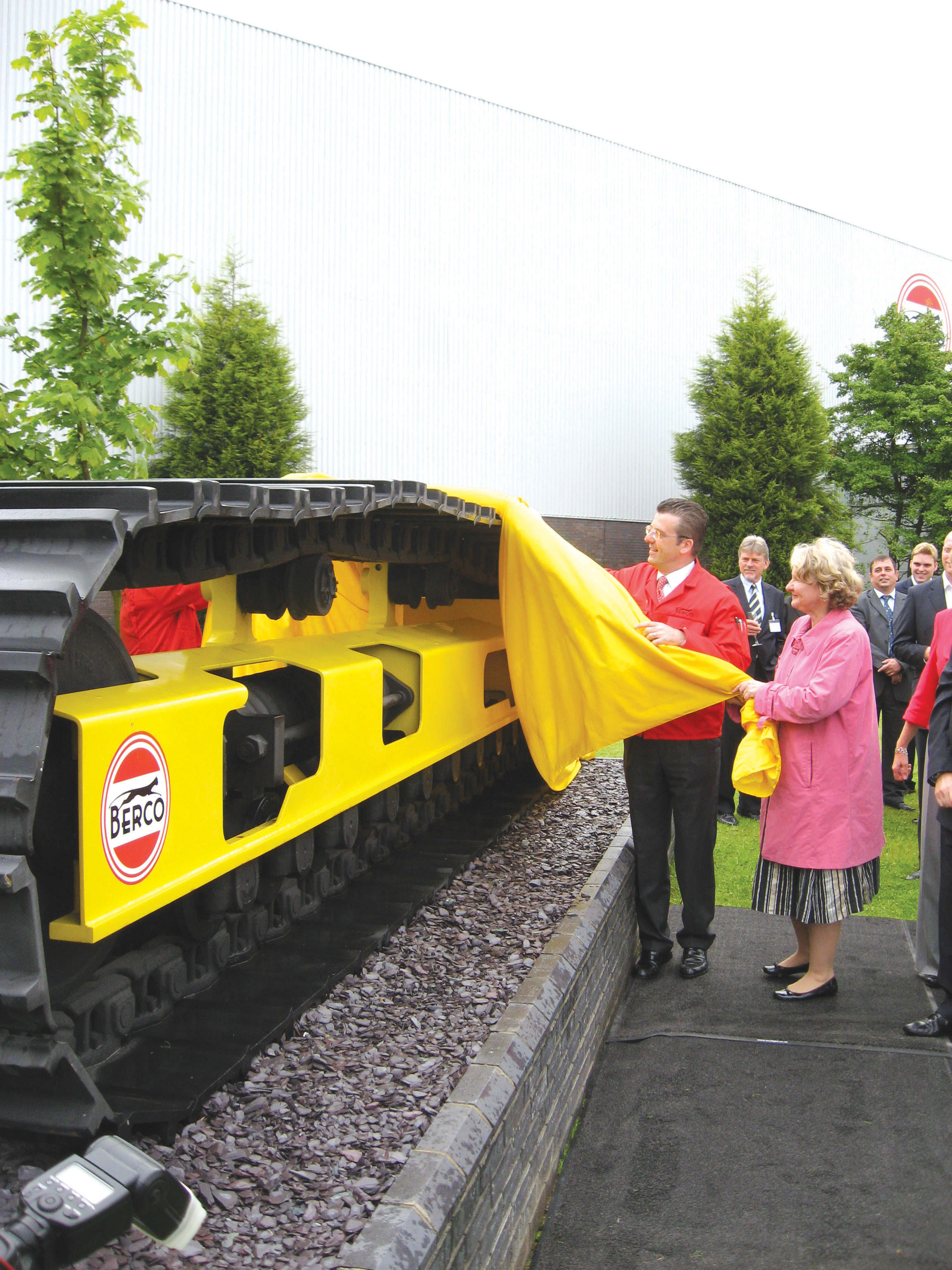 On the right track: Giovanni Micheletto and Helen Goodman officially open the new Berco plant
Helen Goodman opening Berco plant