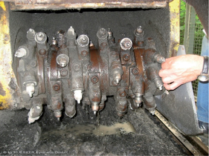 Virtually no fibres remained on the milling drum. milling drum