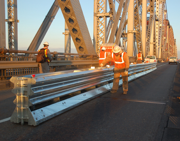 The Vulcan system from Energy Absorption offers an effective solution for an array of workzone protection needs guys working on bridge