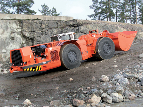 A Sandvik Mining and Construction LH 410 underground loader: six have been bought for use on a Russian highway project Sandvik Mining and Construction LH 410 underground loader