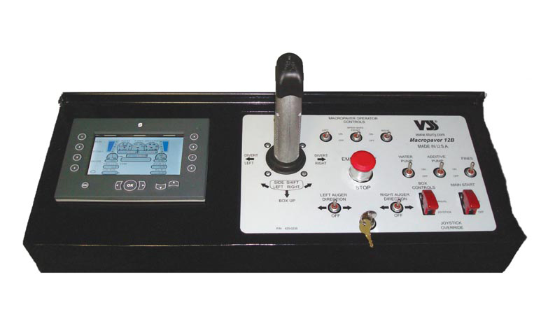 According to VSS, its new slurry paver control system will boost productivity and performance VSS slurry paver control system