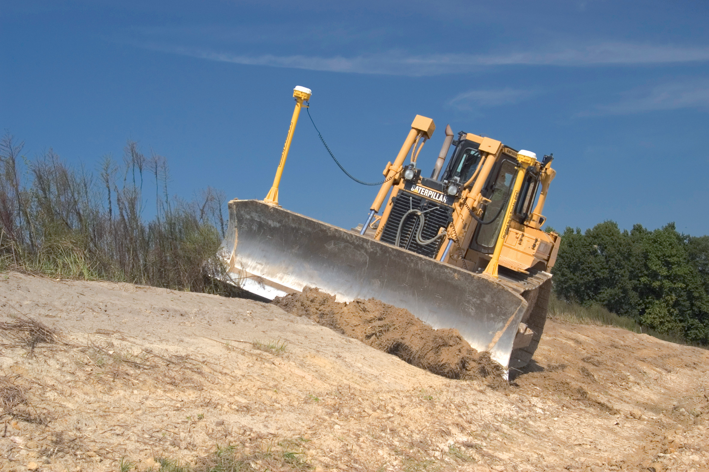The Trimble GCS900 Grade Control System "puts design surfaces, grades and alignments inside the cab" Trimble GCS900 Grade Control System