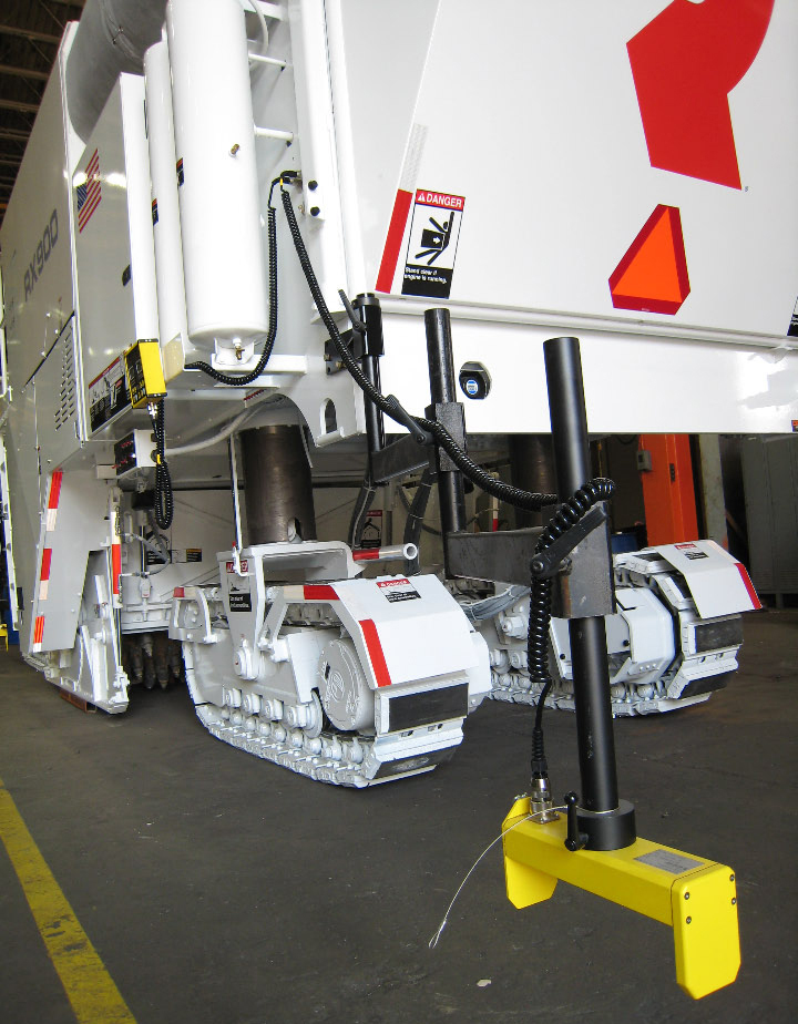 Roadtec's SmoothMill digital automation system features MOBA components and helps improve the smoothness of the milled surface by automatically adjusting the depth of cut to design requirements roadtec smoothmill