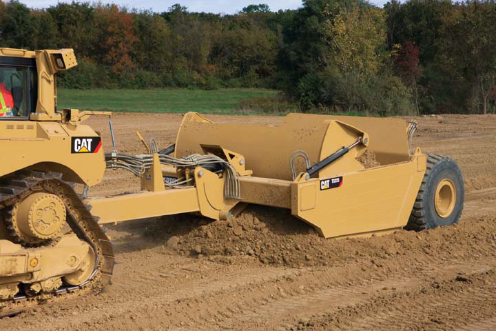 Cat's new towed scrapers feature a heavy-duty design and large load capacities towed scrapers