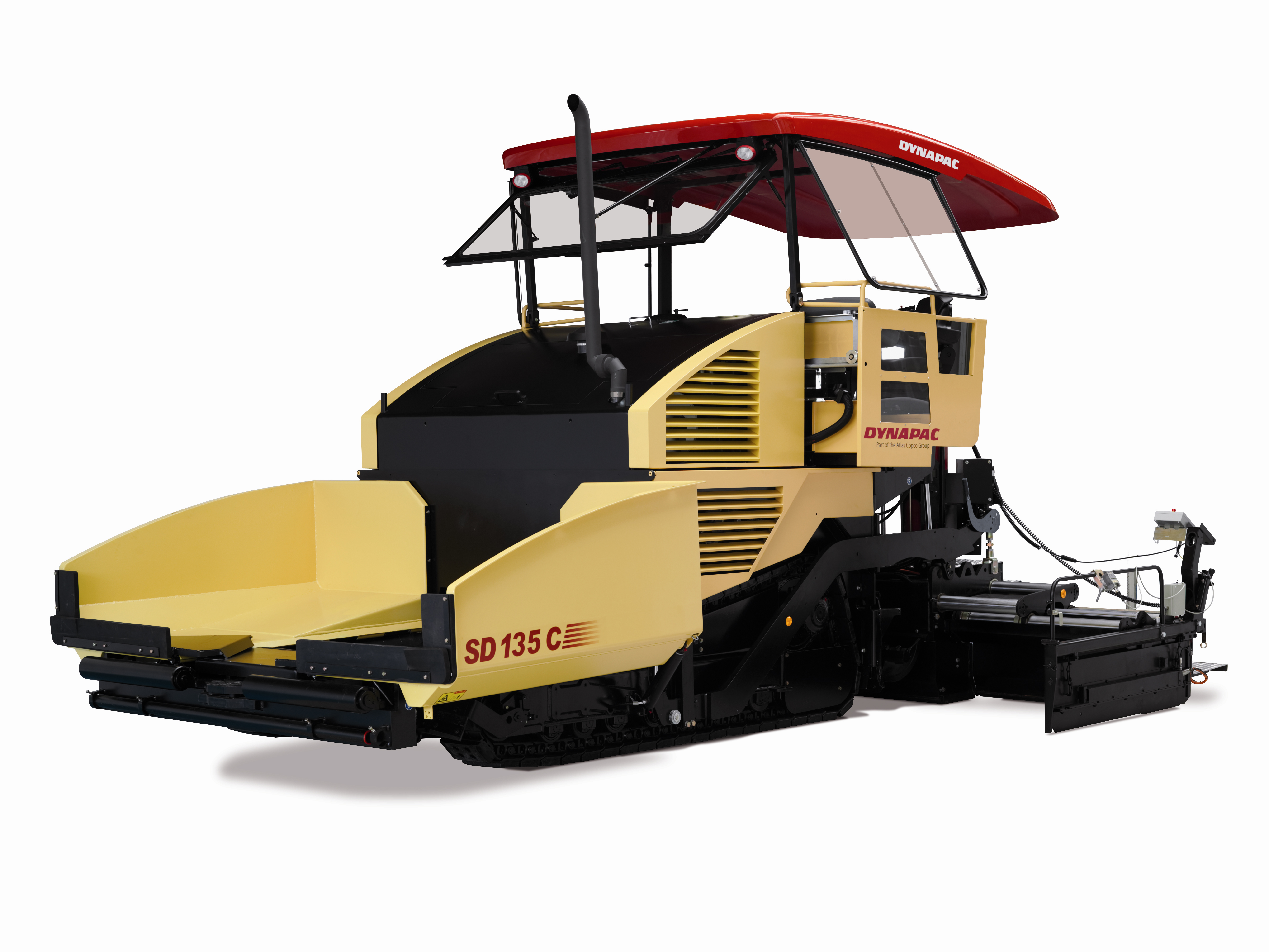 Dynapac's versatile new SD Series pavers are said to be designed for high productivity and can be used for paving wearing, binder and base courses Dynapc SD 135 C