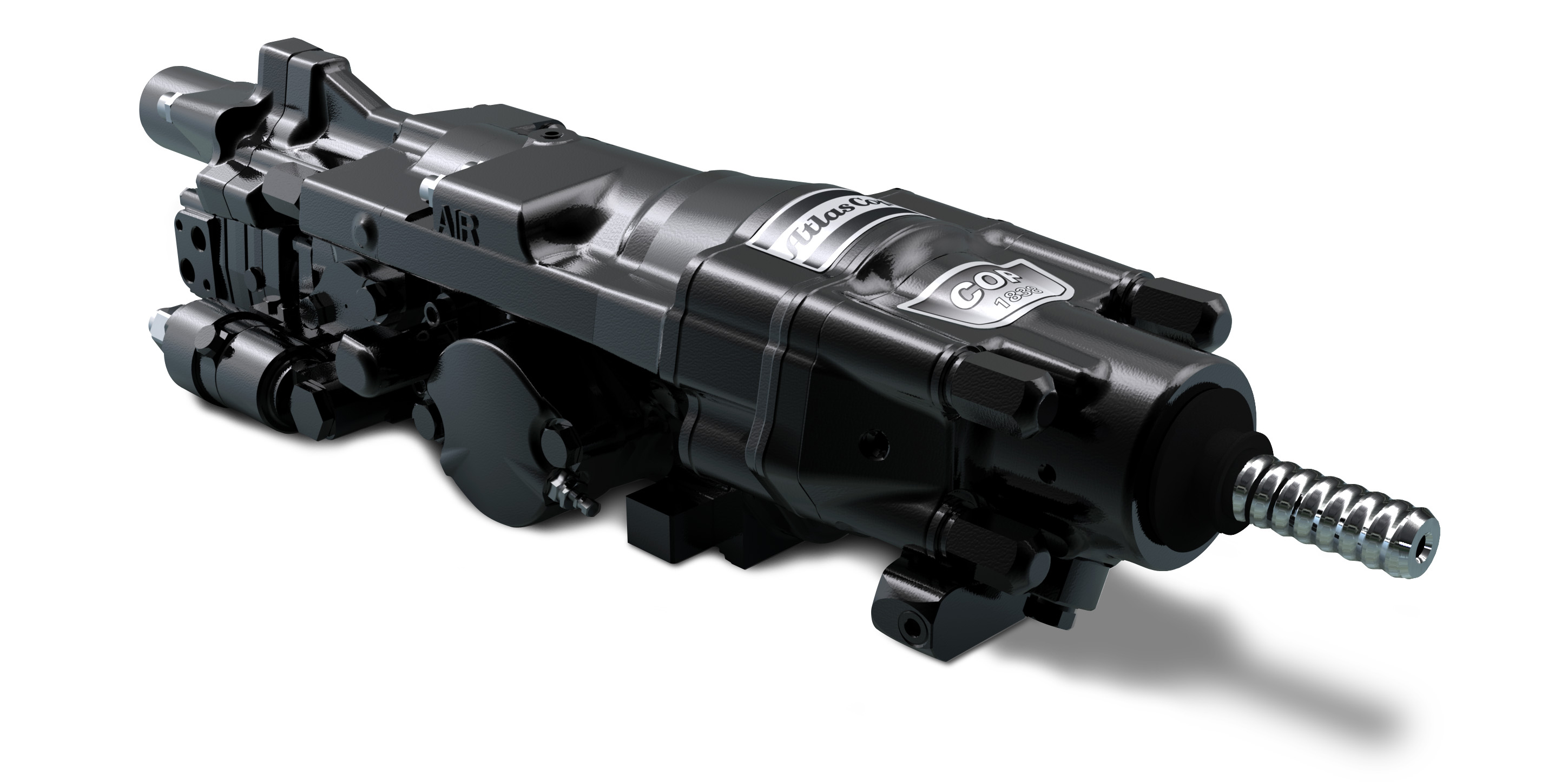 The COP 1838HD hydraulic rock drill, one of three newcomers from Atlas Copco
hydraulic rock drill