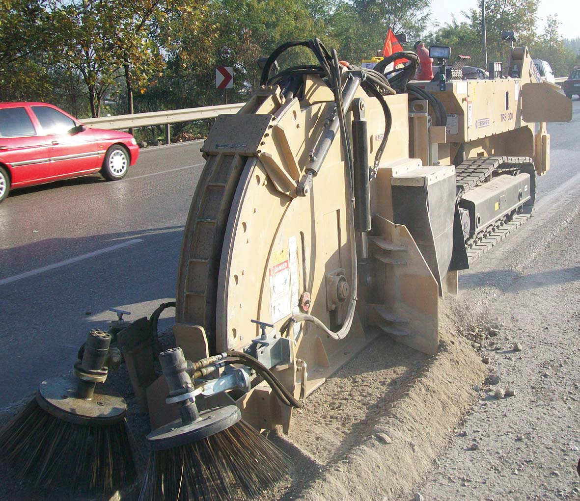 Tesmec's new TRS300 mini trencher is now offered by Westquay Trading, Tesmec's UK dealer TRS300 mini trencher