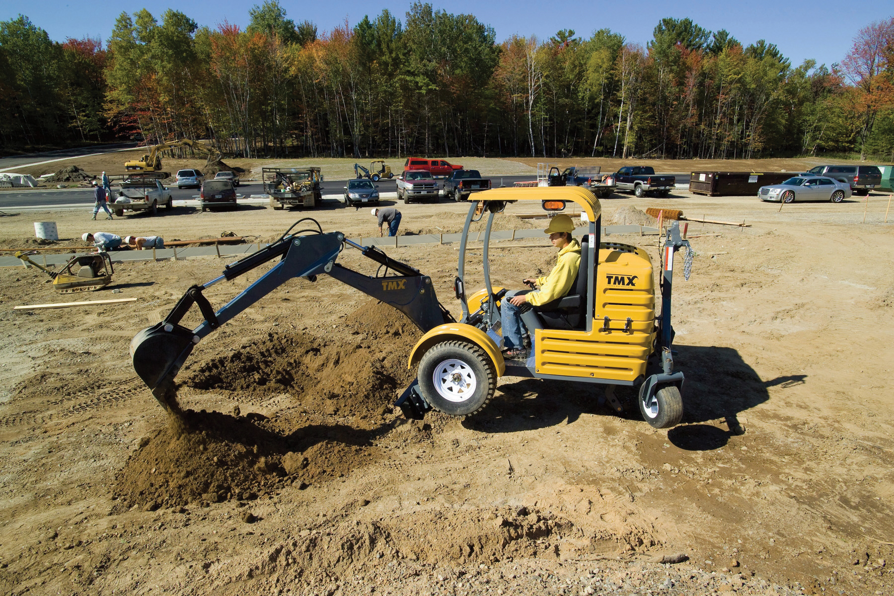 Aimed at the 1.5tonne class, the TMX from Extend Manufacturing is said to offer 21% more digging force than similar sized competitive excavators TMX towable mini-excavator