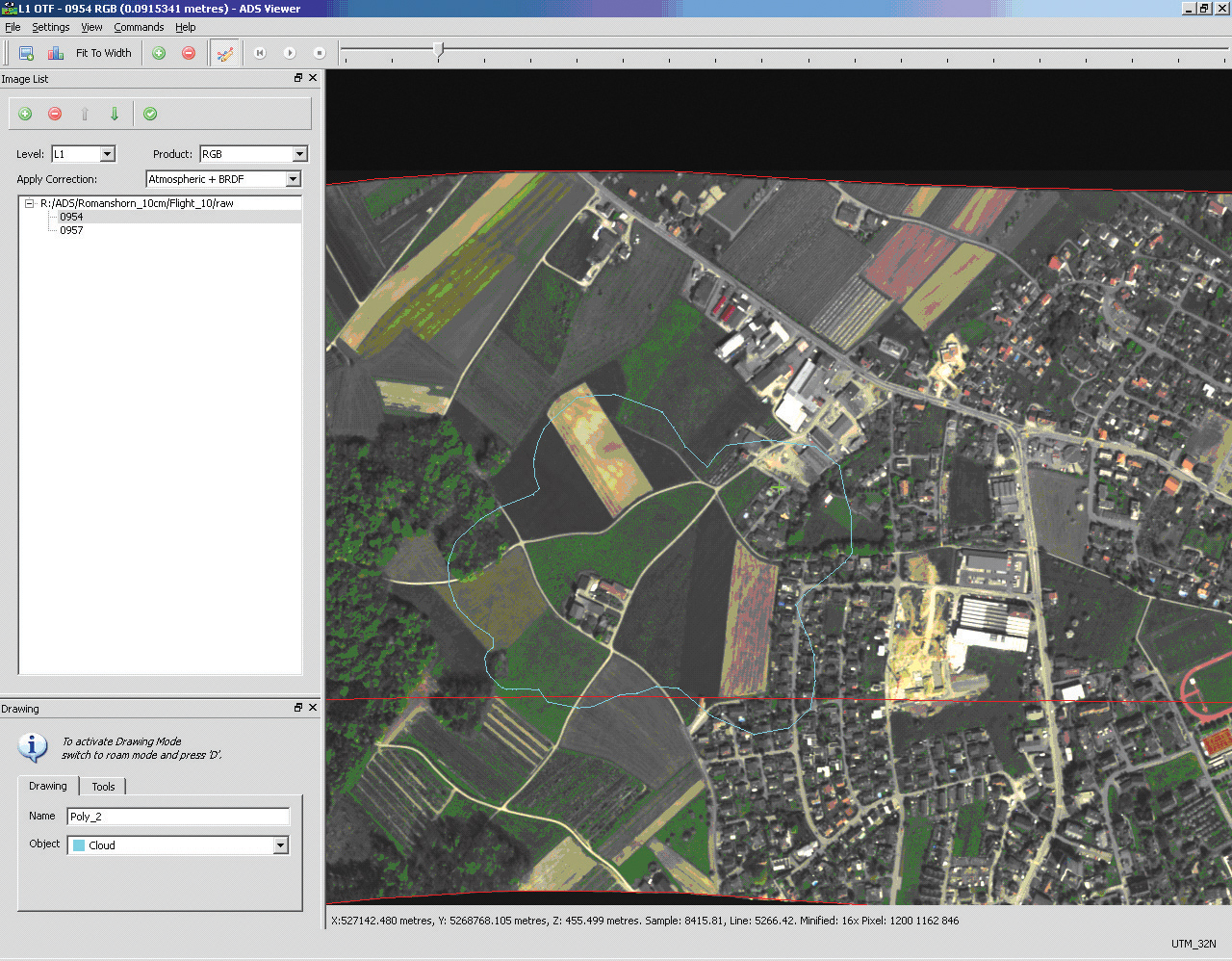 Data from aerial surveys can now be logged in greater detail and more efficiently using the latest software technology on the market Aerial survey view in ADS viewer