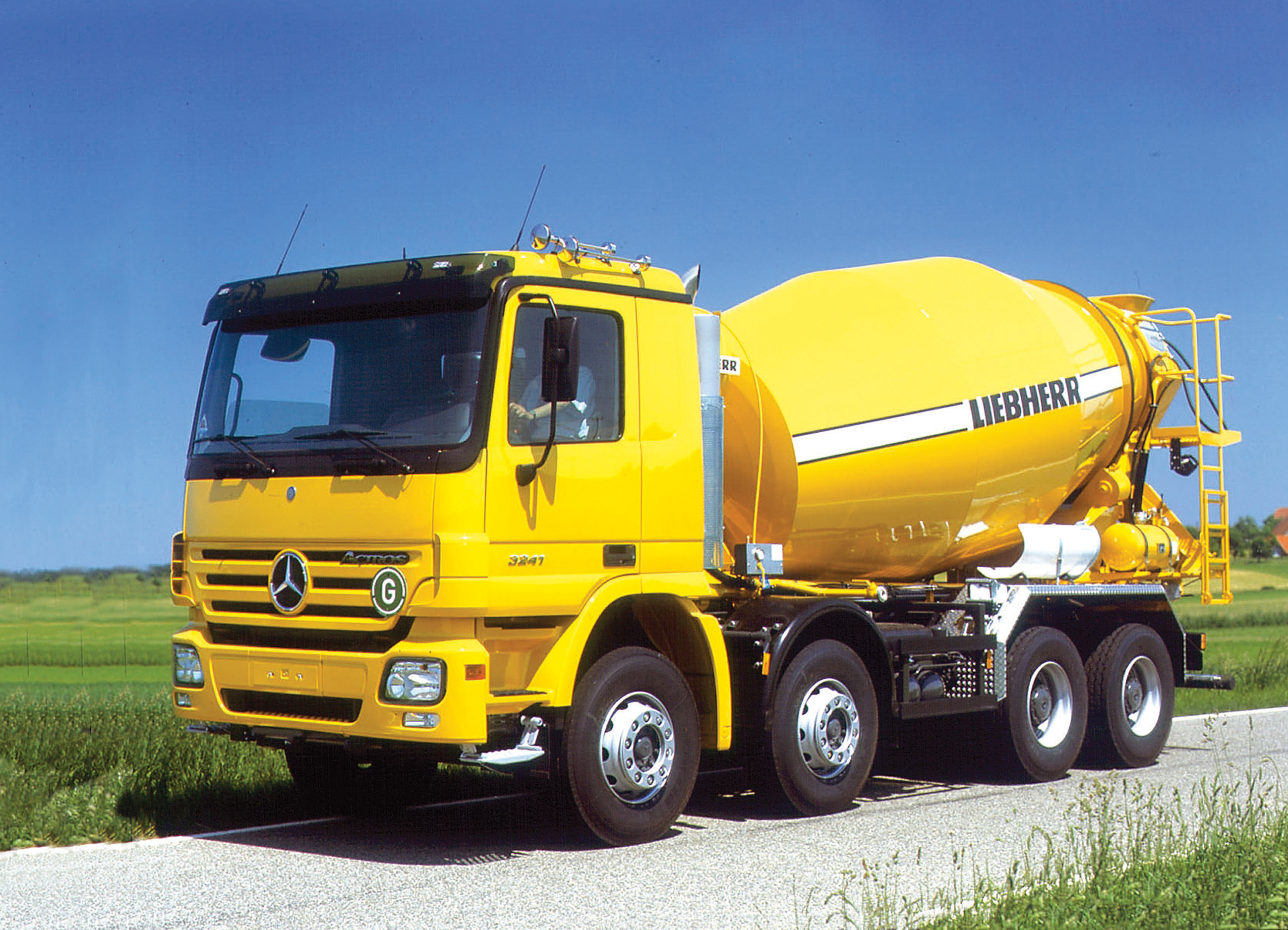 Liebherr is exhibiting its rugged truck mixer design, which features a novel sub-frame concept that extends working life and uses the latest Mercedes Actros truck chassis rugged truck mixer