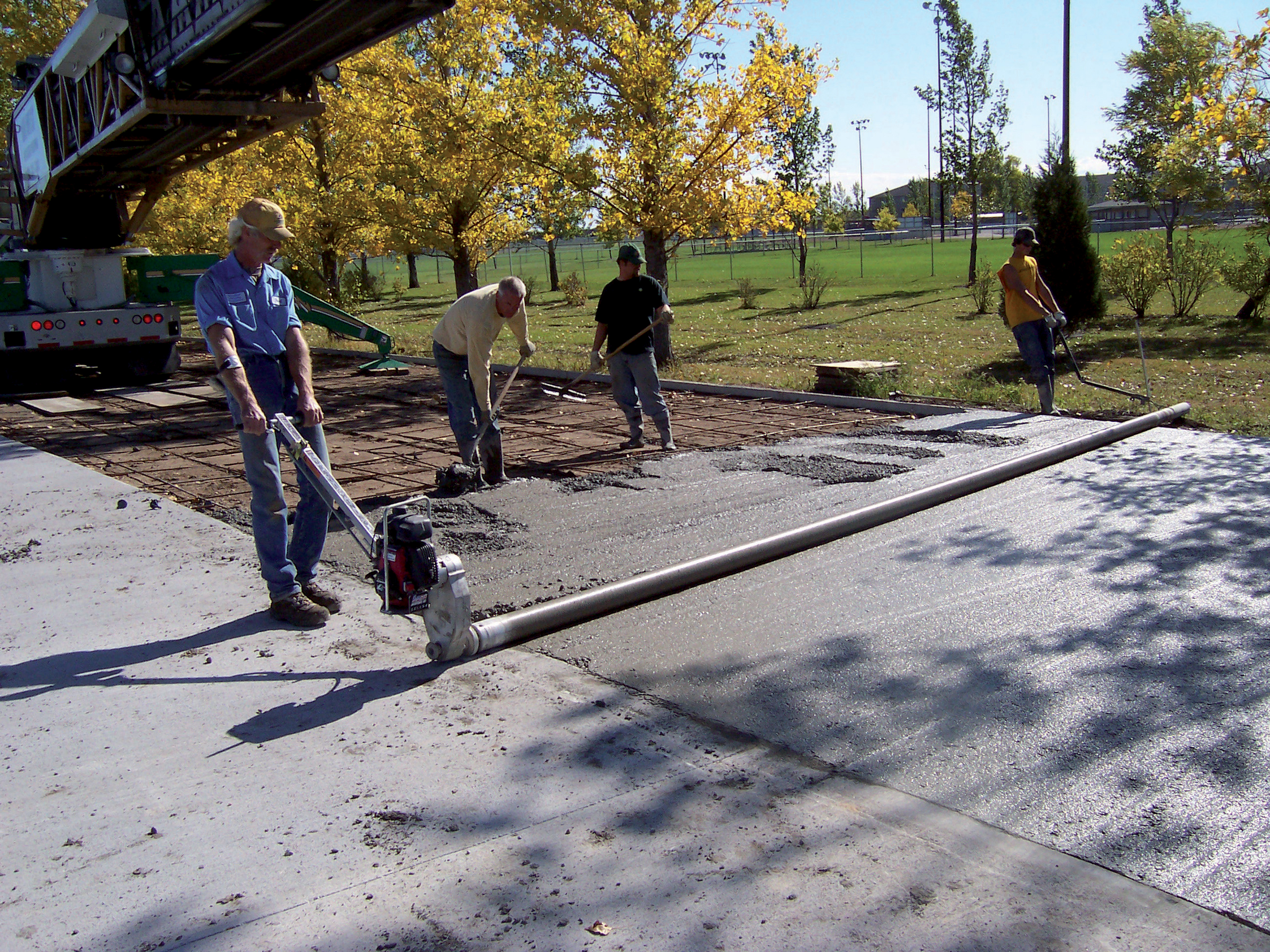 Effective on site screeding is possible with the Lightning Strike unit from Lura Enterprises Screeding with the Lightning Strike unit