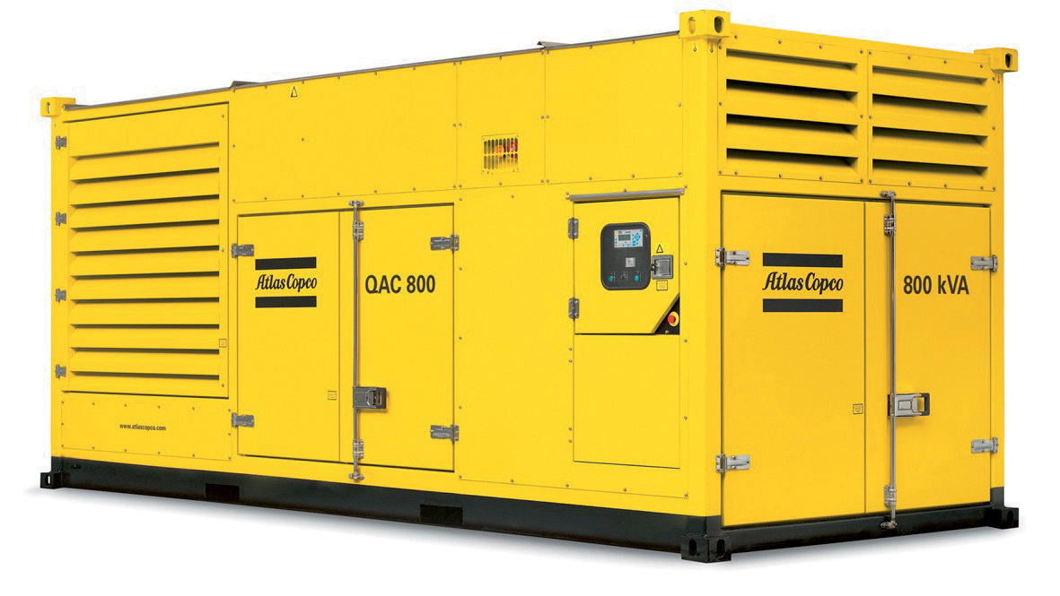 Atlas Copco's new QAC800 generator features and innovative dual compartment design, with the engine and alternator separate from the cooling, boosts efficiency Atlas Copco's QAC800