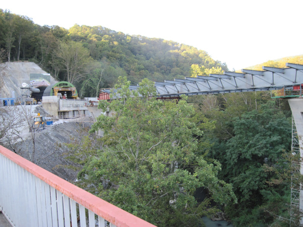 Under construction: one of the tunnels on the back-up road of Kurotny Prospekt, the longest road in Sochi Tunnel Construction