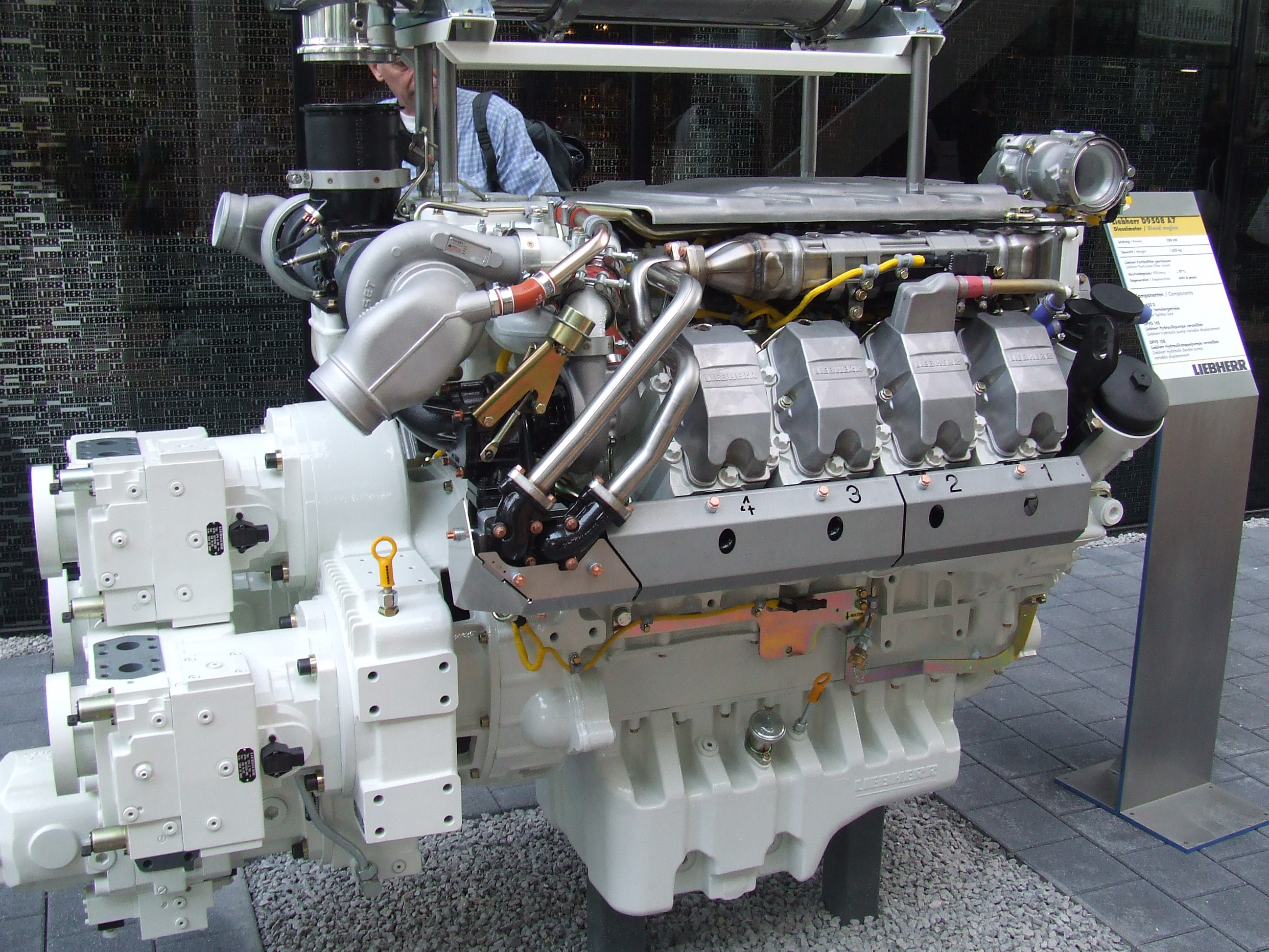 Liebherr's engine technology is being developed in partnership with MAN Liebherr Engine