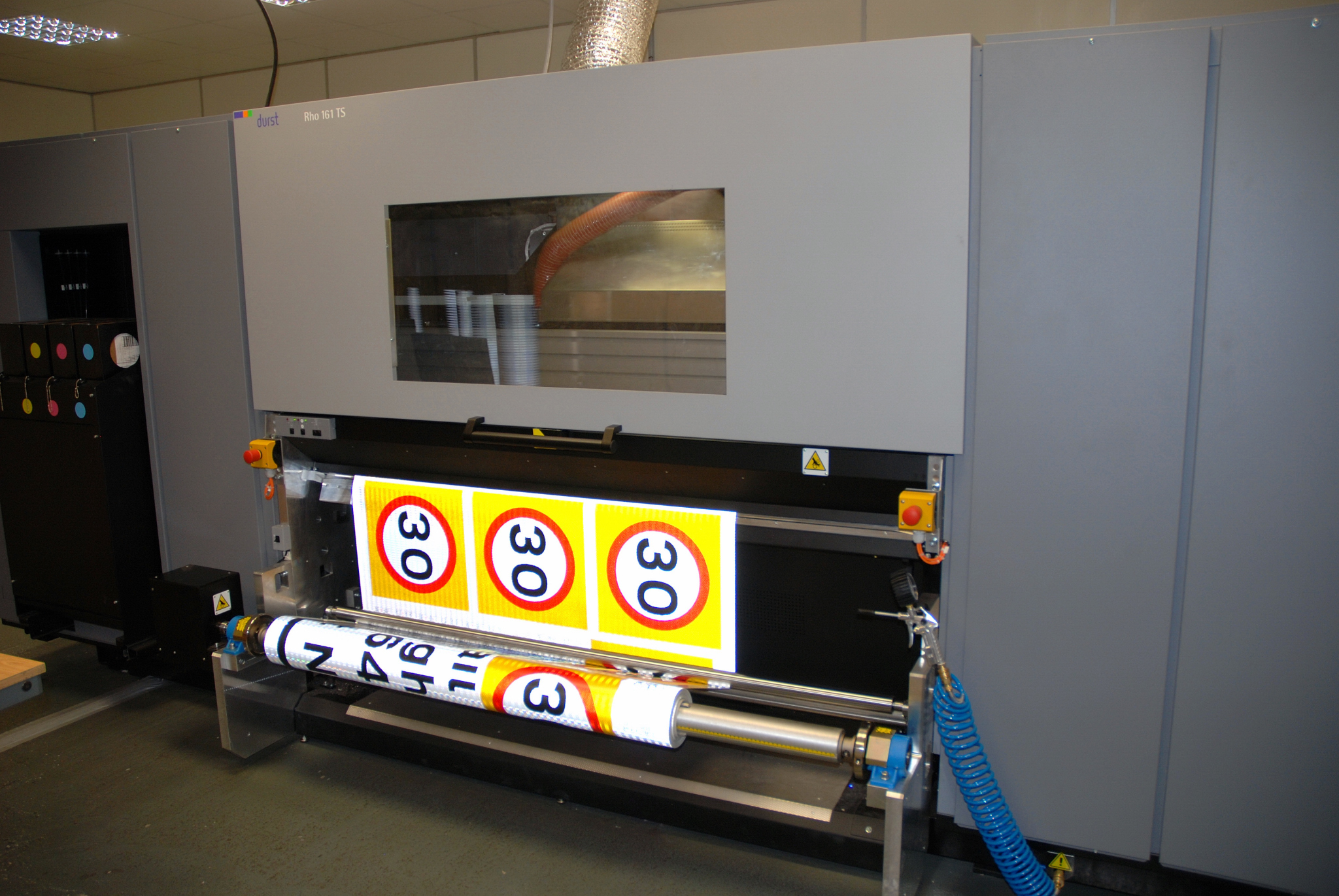 Ultra-high visibility is claimed for the new signs thanks to 3M sheeting New Morelock Signs