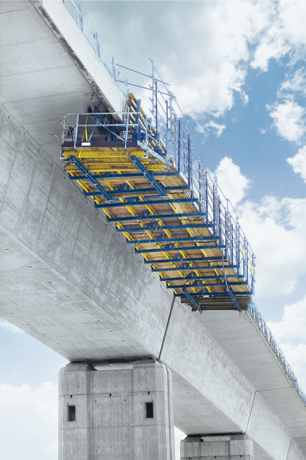 The underslung Doka forming carriage TU is said to offer fast cycle times and a high safety standard for the construction or repair of bridge edge beam caps The underslung Doka forming carriage TU