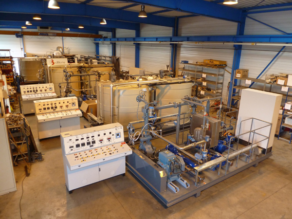 Emulbitume has developed a new colloidal mill, the Atomix E, based on the same principle as its existing Atomix units Emulbitume's production facility