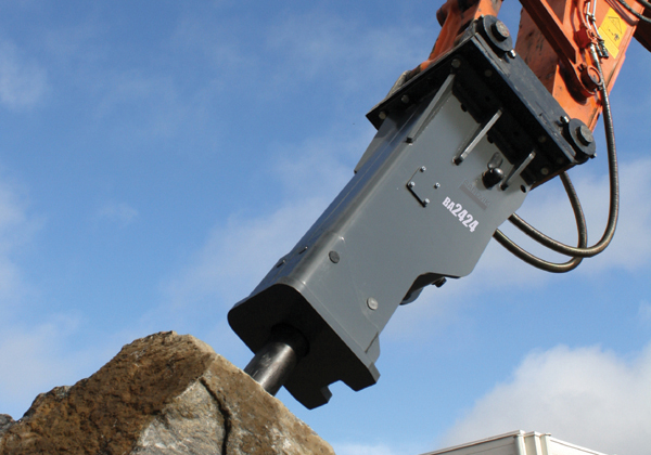Sandvik used the recent bC India trade fair to unveil the BA2424, the first of its new Basic Line of breakers Sandvik BA2424