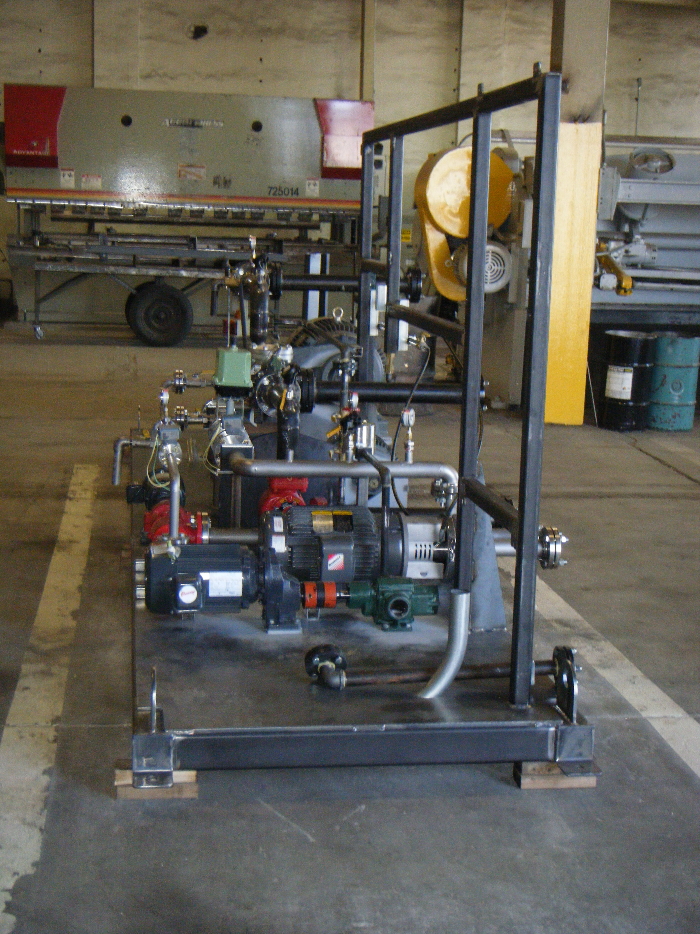 Equipment from VSS Micropaver, which uses a modular design, under construction at the plant VSS Micropaver Equipment