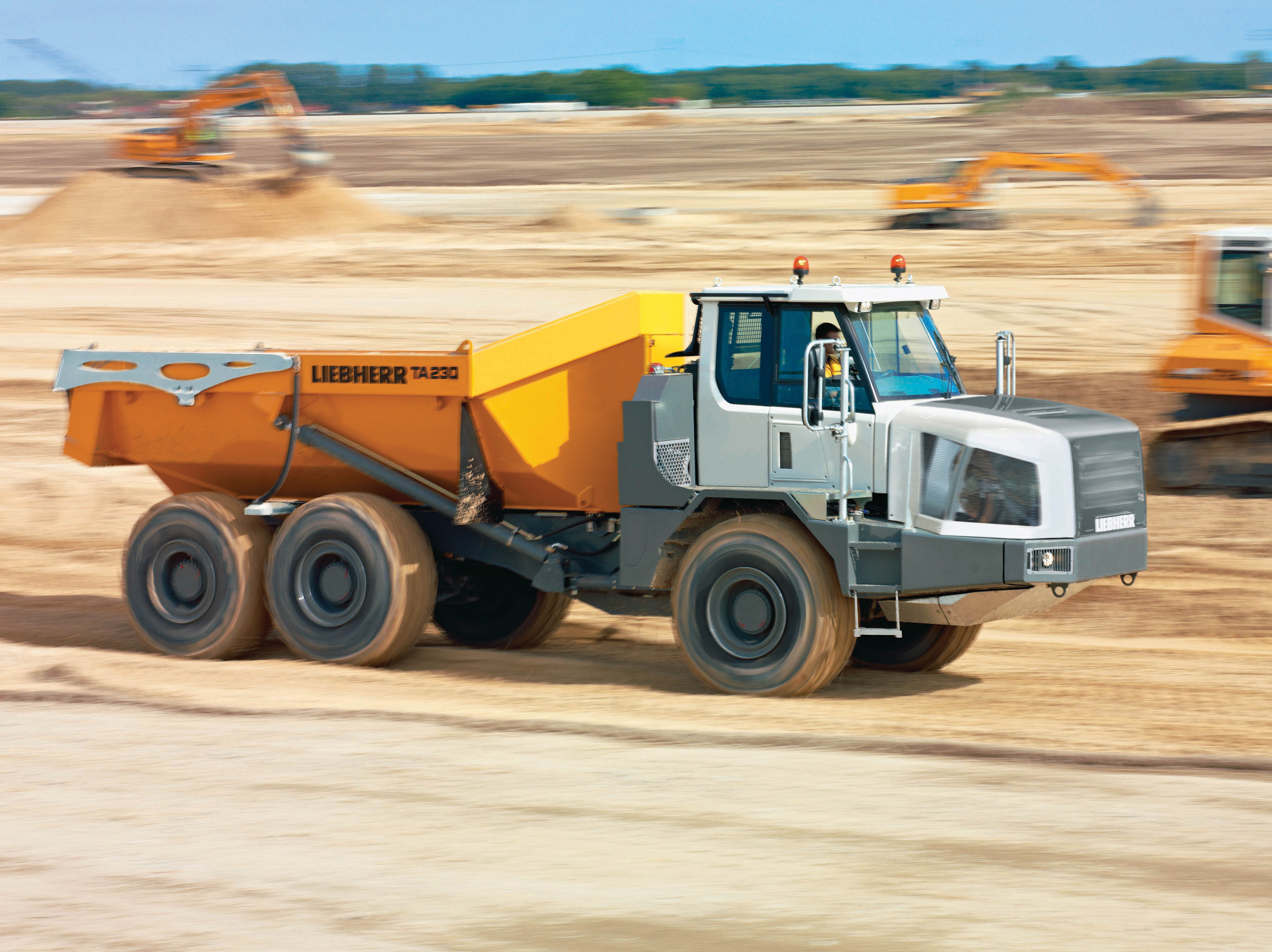 Liebherr's 230 Articulated Dumptruck has a load capacity of 19.2m³ Liebherr 230 Articulated Dumptruck