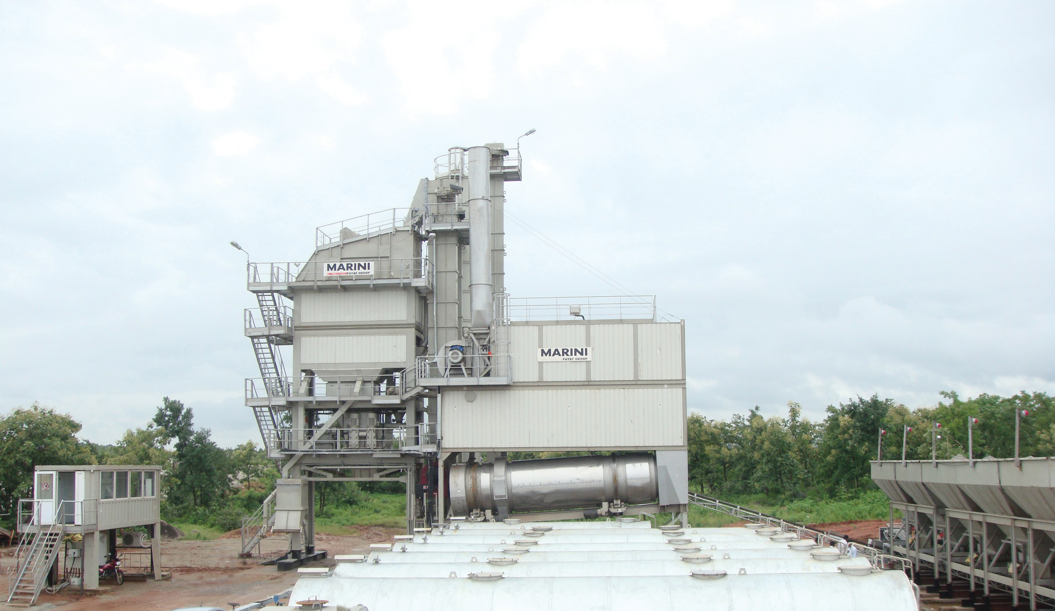 One of the Marini MAC plants chosen by Navayuga Engineering Company for work on the Armur-Adloor Yellareddy road project Marini MAC plant