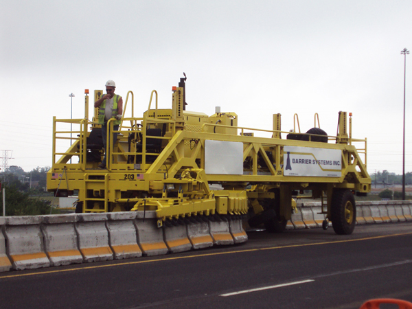 The QuickChange Moveable Barrier from Barrier Systems Quickchange moveable barrier from Barrier Systems