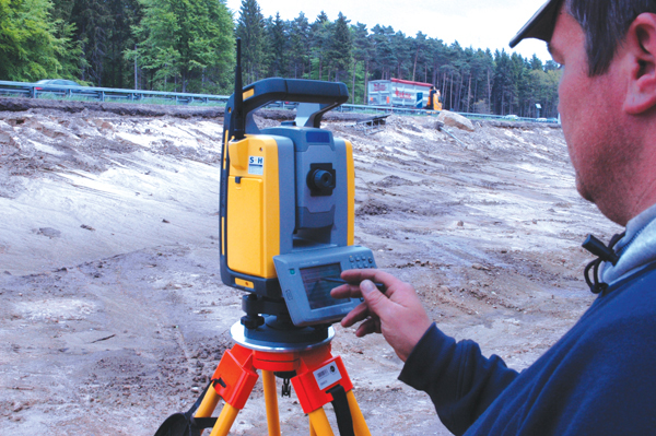 Accurate machine control was achieved using the Trimble package Trimble Unit