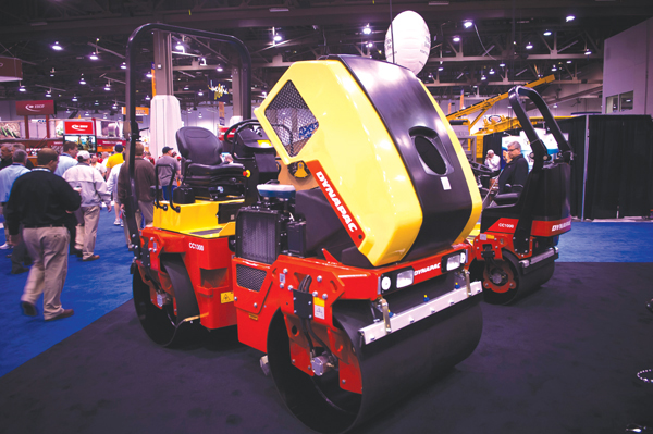 Ease of use, ease of servicing and low operating noise and emission are key features of the redesigned Dynapac compact twin drum rollers Dynapac CC1300 Compactor