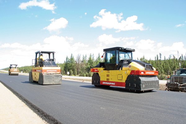 Dynapac compactors have played a part in upgrading a key Canadian route that suffers safety issues
Dynapac compactors