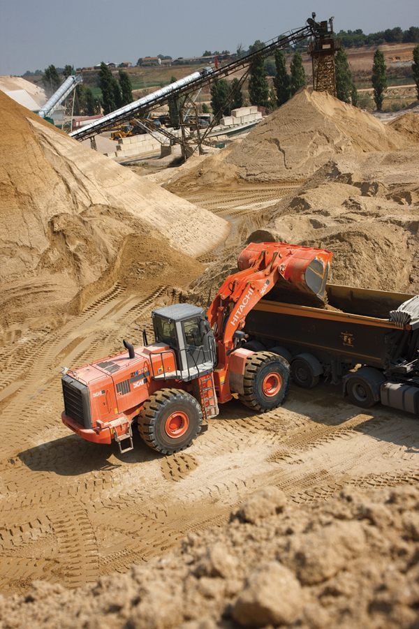 The first batch of new generation ZW wheeled loaders from Hitachi sold to Italy are now hard at work in the company's quarrying industry ZW wheeled loaders