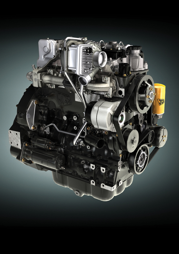 The new version of JCB's EcoMax engine will meet Tier 4 Interim emissions legislation JCB's EcoMax engine