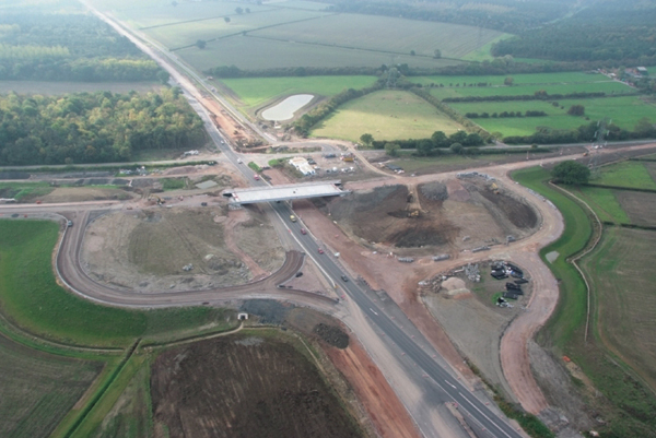 The earthmoving and construction portions of the A46 Project were made more efficient due to the use of digital GIS data being imported into the 3D model and through the use of 3D machine control tools A46 Project