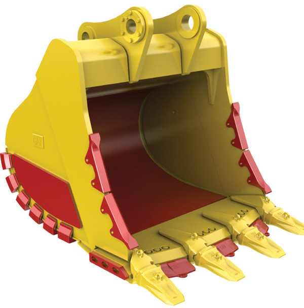 The new bucket line for Caterpillar 374D and 390D hydraulic excavators take full advantage of increased digging performance Caterpillar's New Buckets