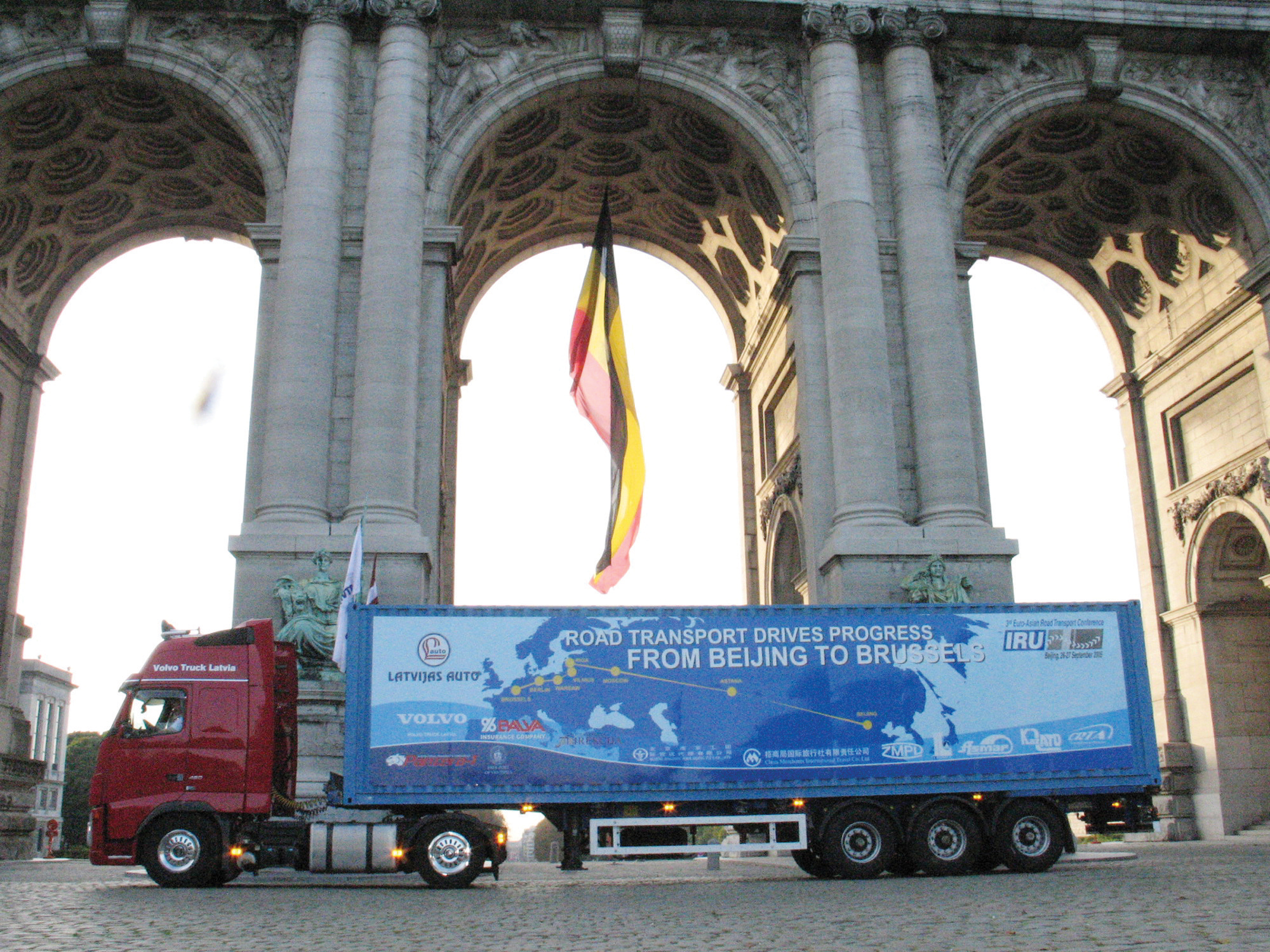 The first-ever commercial truck caravan arrived in Brussels from Beijing in 2005 effectively reopening the ancient Silk Road Commercial Truck