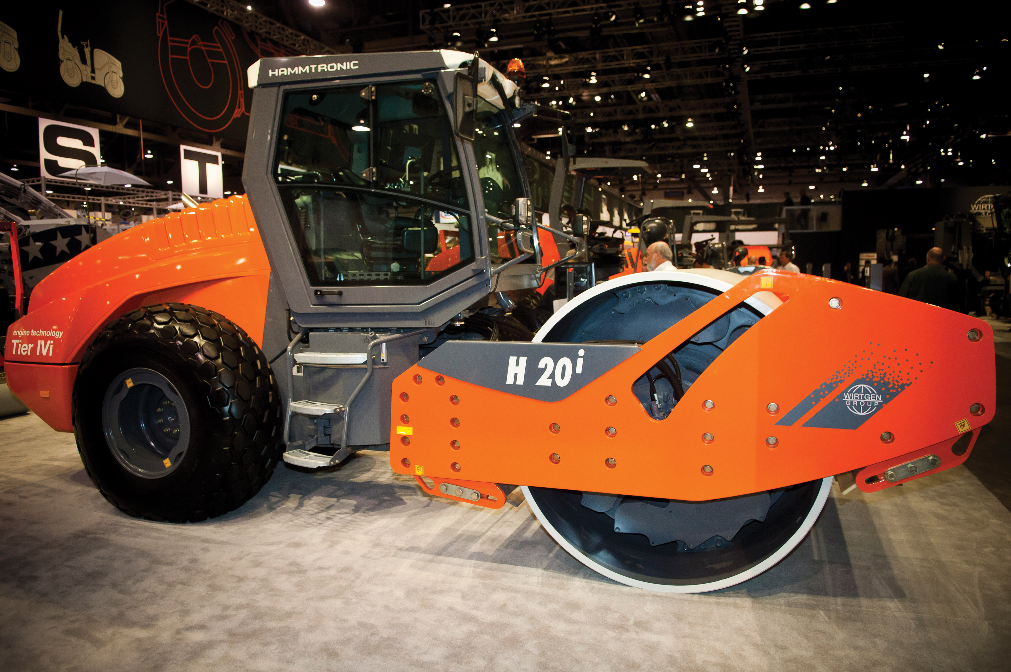 The new H20i soil compactor from HAMM shows how emissions performance can be achieved while retaining rearward visibility Hamm H20i Compactor