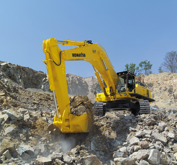 The new Komatsu PC800-8 and PC800-8 LC excavator variants offer low emissions and high performance Komatsu PC800-8 excavator