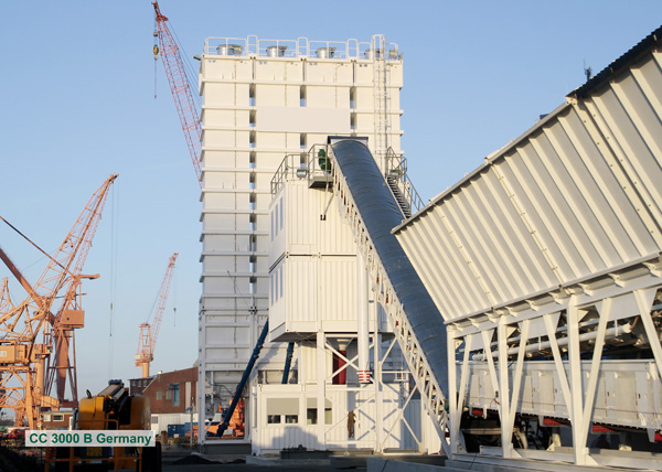 The new CC 3000 B concrete mixing plant from Lintec Lintec CC 3000 B