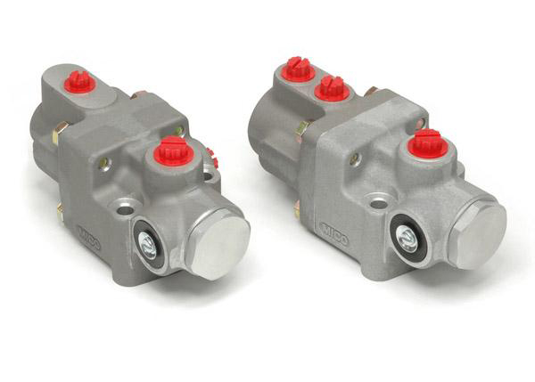 The new MICO hydraulic-over-air relay valves are said to be rugged and able to cope with a wide array of operating values Hydraulic-over-air relay valve