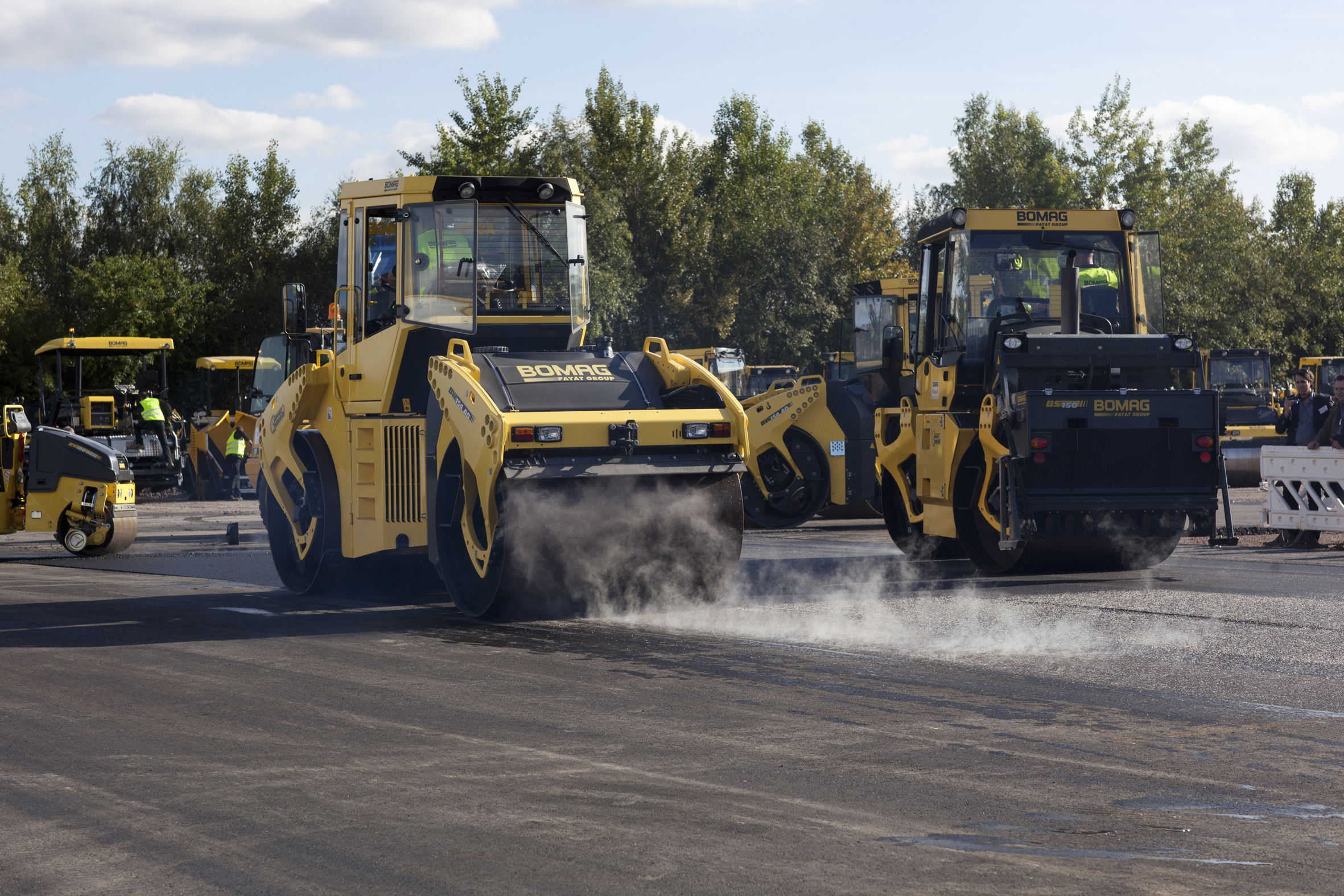 The latest BOMAG compactors can now be fitted with the firm’s new telematics package that allows fleet owners to monitor performance, location and service schedules BOMAG compactors