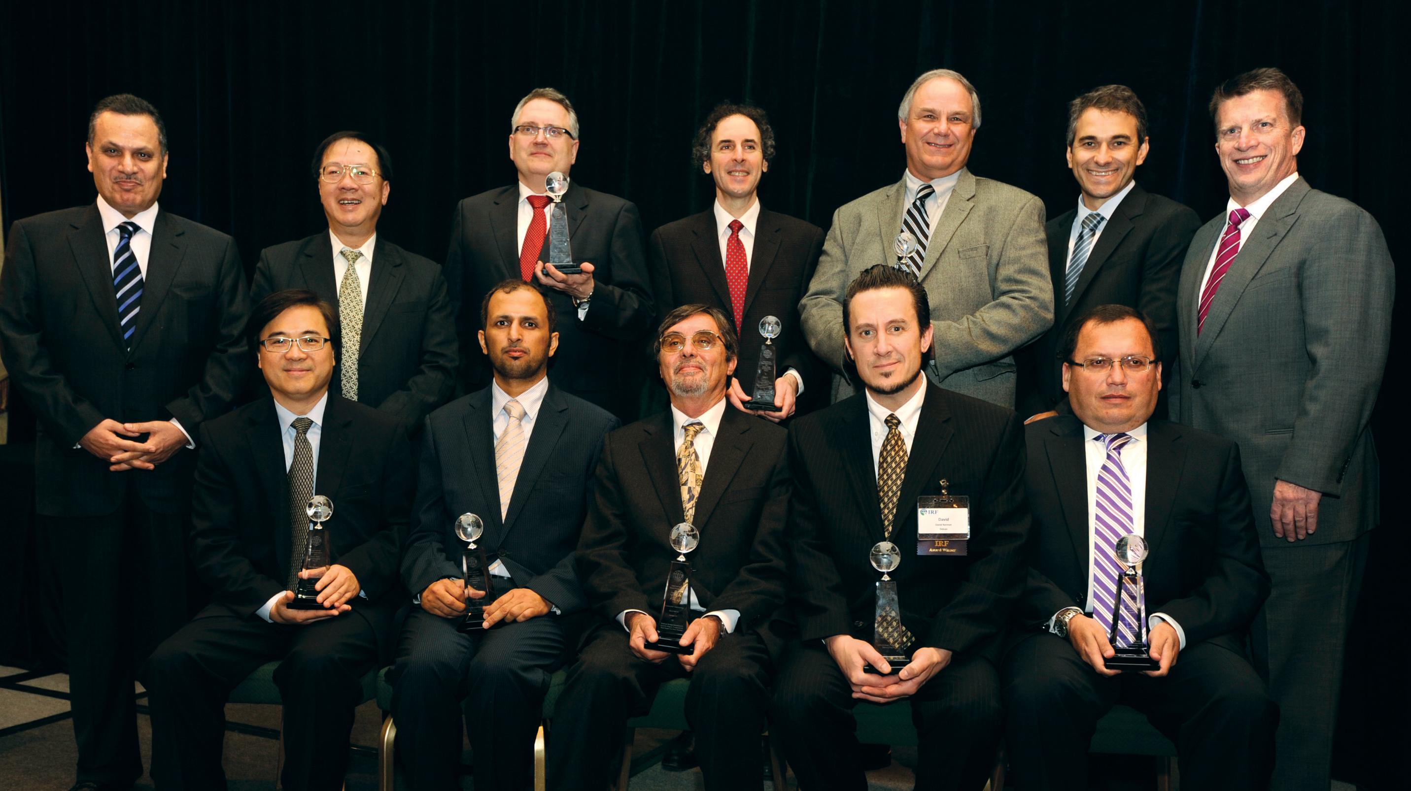 The winners of the IRF’s 2011 GRAA award were all noted for achieving excellence in transportation infrastructure winners of the IRF’s 2011 GRAA award