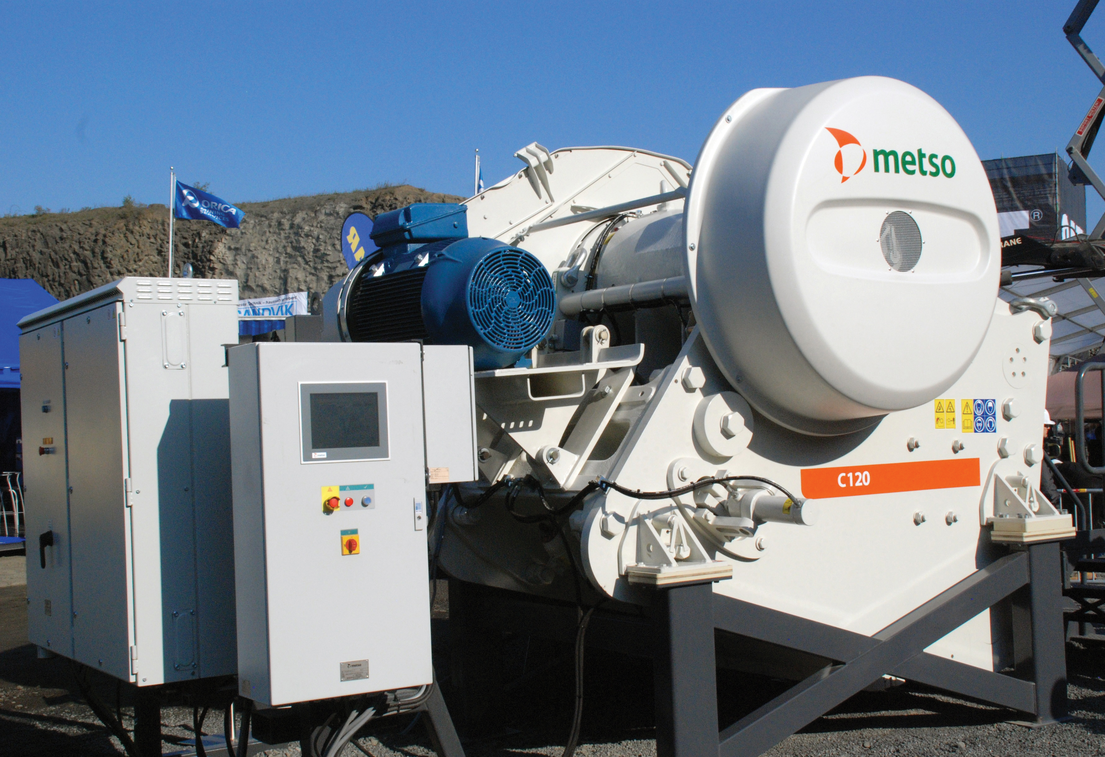 Safe and productive crushing can be achieved with the new C120 jaw crusher from Metso C120 jaw crusher from Metso
