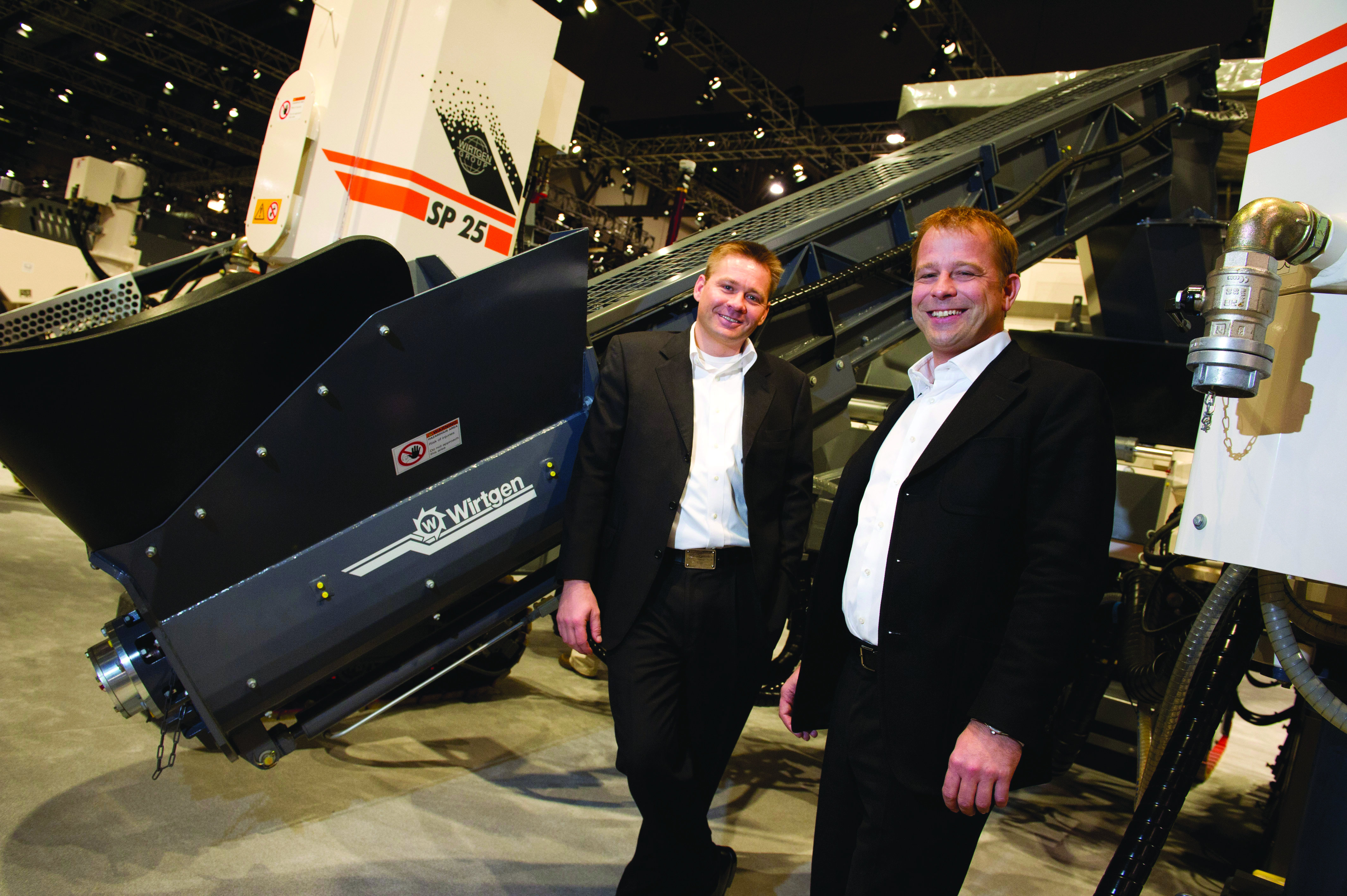 Joint presidents of the Wirtgen Group Stefan and Jürgen Wirtgen see growth opportunities worldwide Wirtgen Presidents
