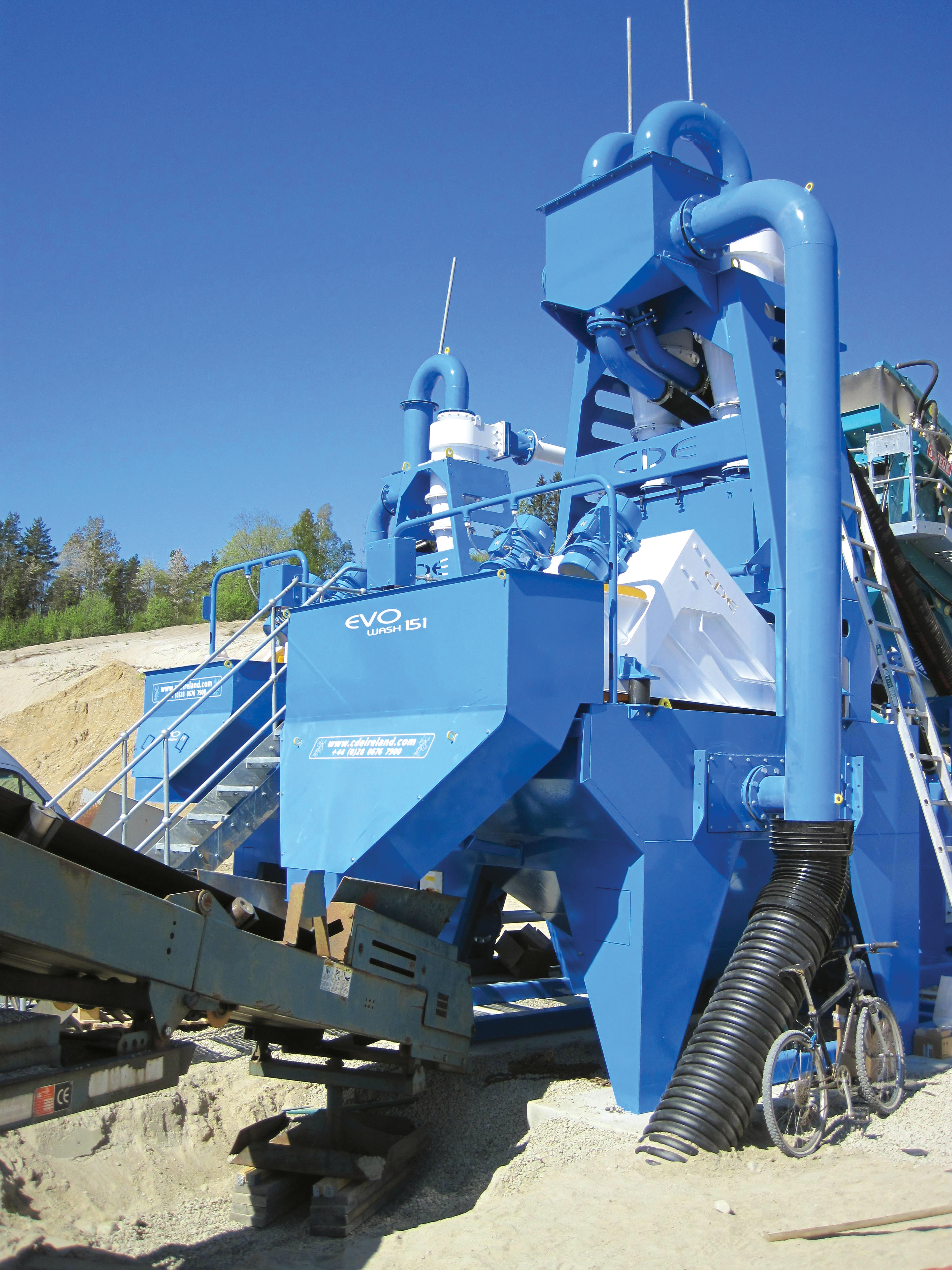 The new CDE washing plant is helping Norwegian sand producer Reddal Sand recover material that would previously have gone to waste CDE washing plant