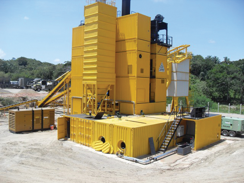 The CSD 1500, CSD 2500 (pictured) and CSD 3000 asphalt mixing plants from Lintec are being used during the Ruta del Sol highway construction project in Colombia The CSD 1500, CSD 2500