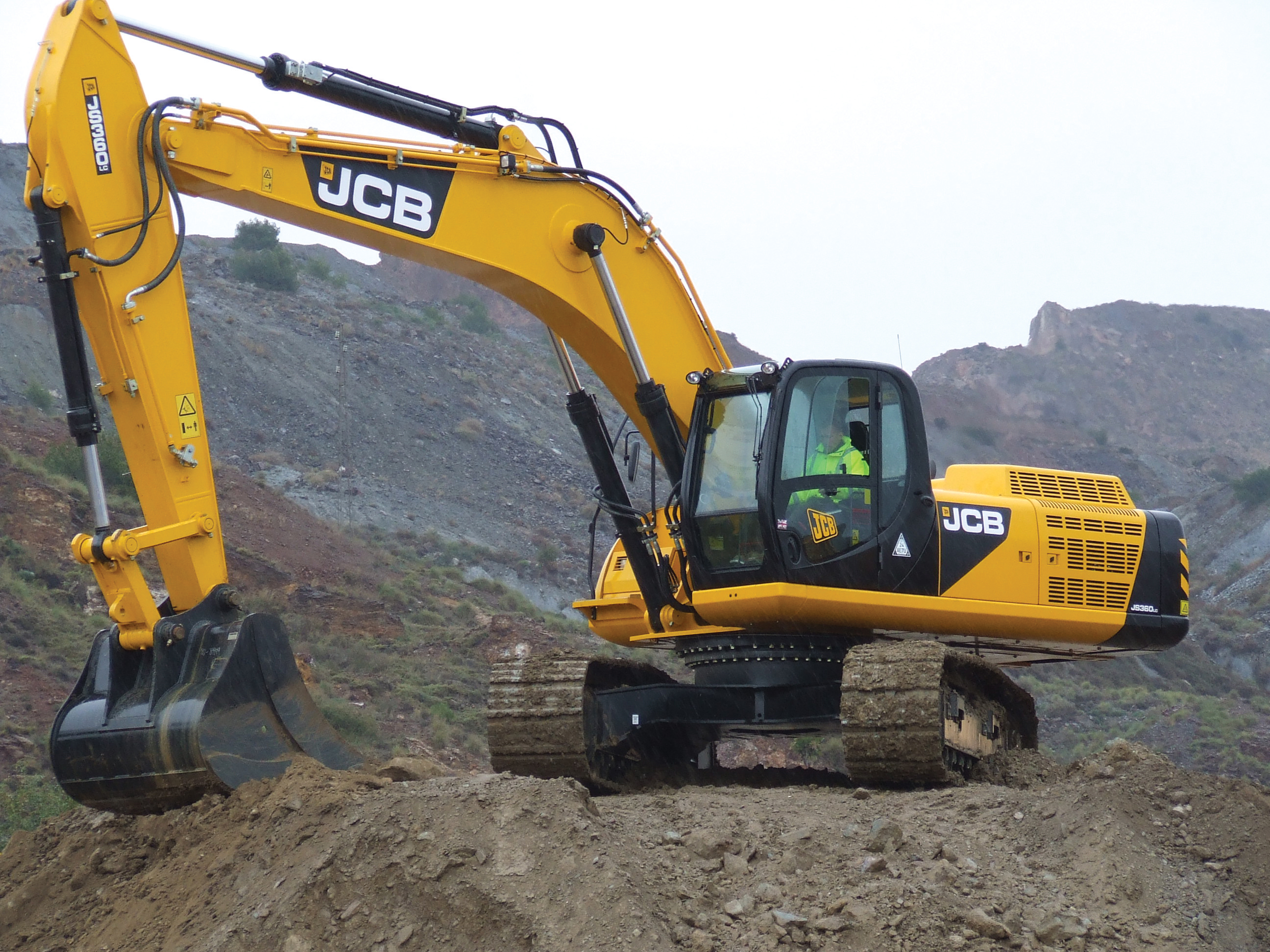The new Caterpillar excavators offer performance improvements over previous models WH Apr 12 P53 1