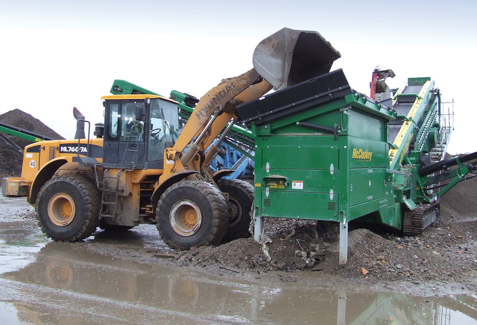 High production recycling is being achieved with the process equipment from McCloskey High production recycling is being achieved with the process equipment from McCloskey