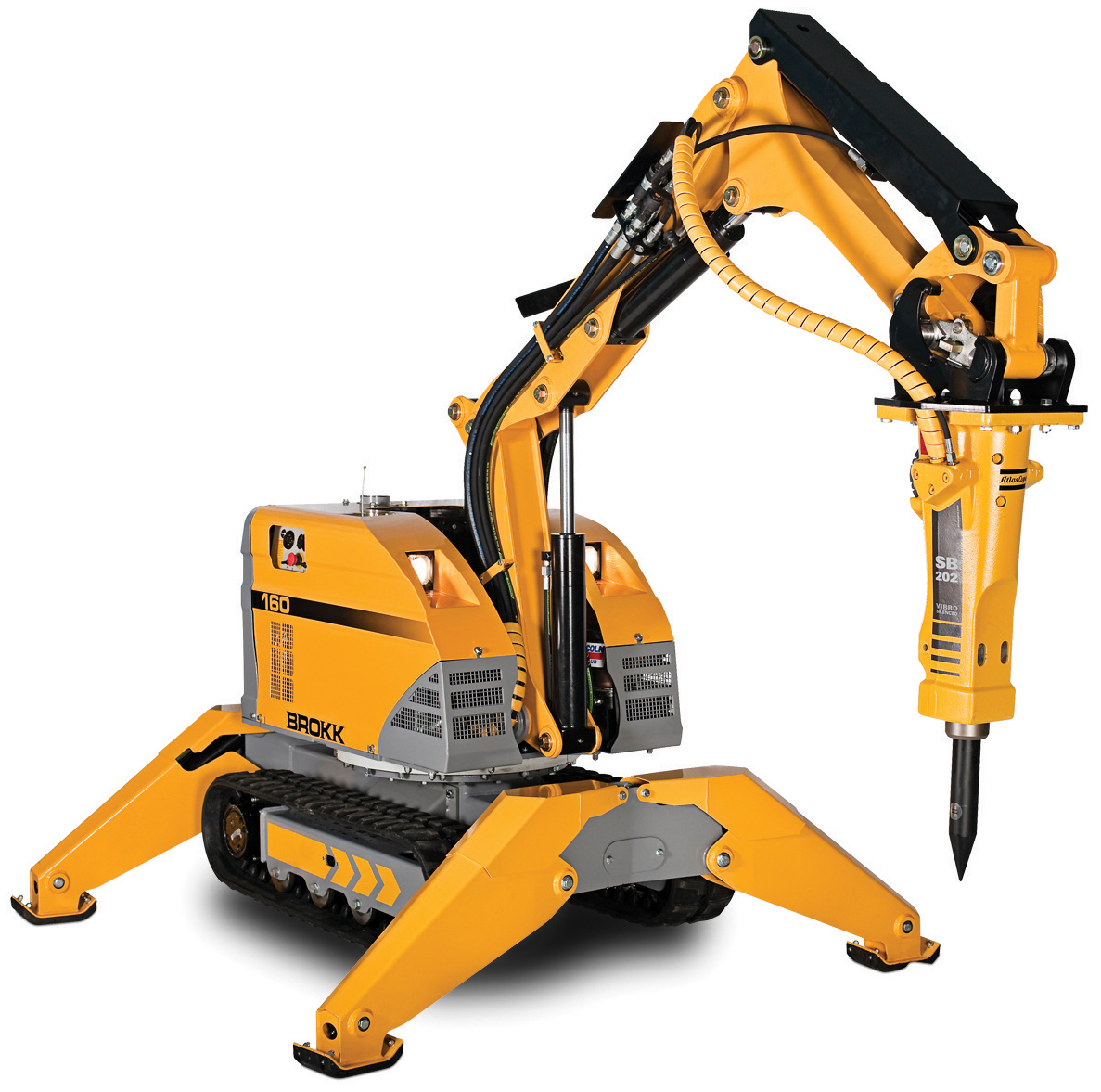 The Brokk 160 demolition machine is said by its US manufacturer to combine powerful performance and lightweight design The Brokk 160 demolition machine is said by its US manufacturer to combine powerful performance and lightweight design