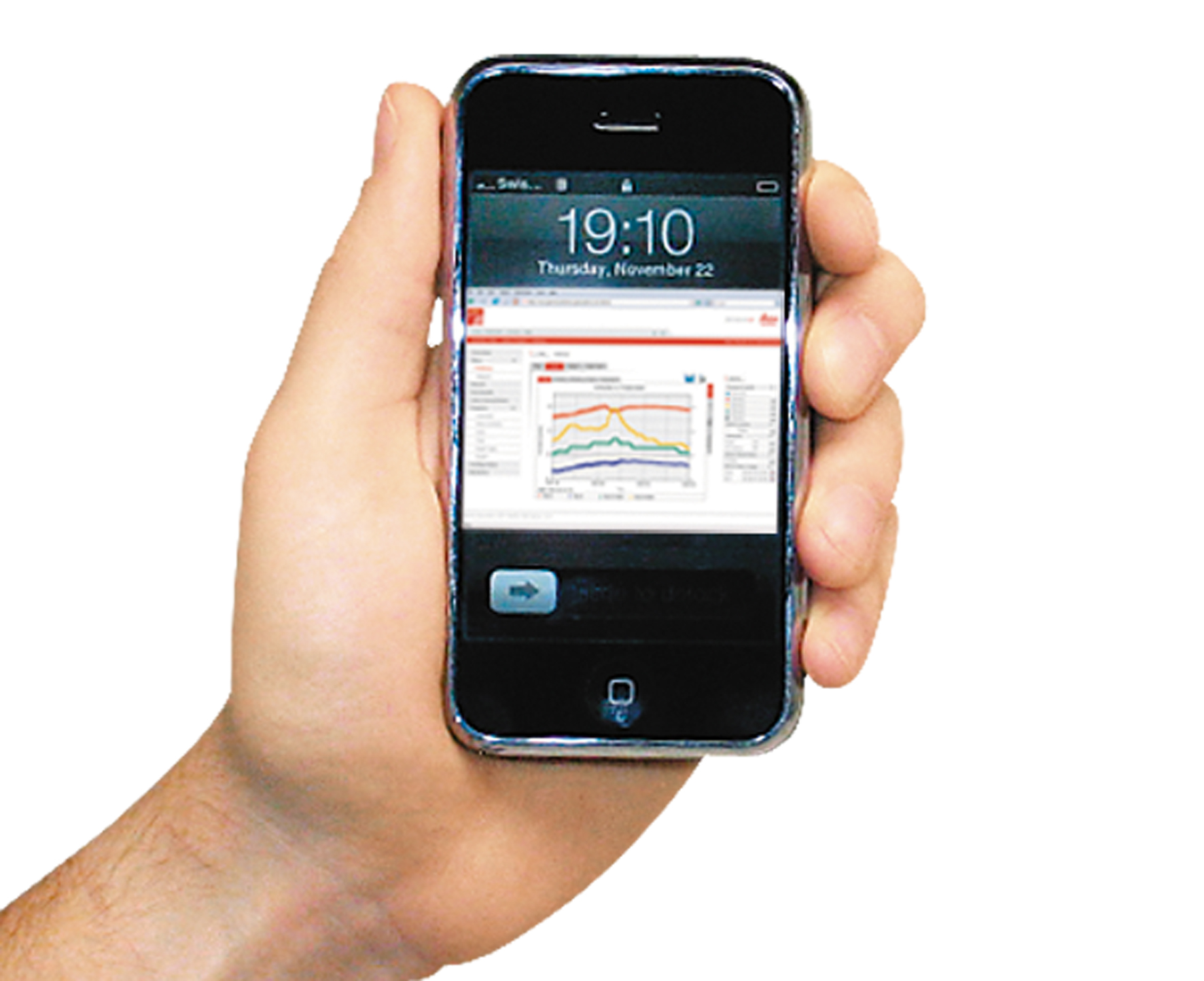 Geomaat says it can capture millimetre accurate measurements in record time through StreetMapper to assist highway design, construction and maintenance projects iphone in hand
